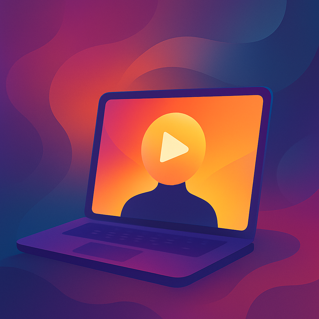 Faceless YouTube thumbnail example illustration